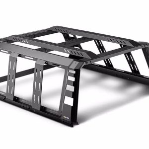 UnderCover Bed Cargo Rack, Ascend, 1000 Pound Static/ 500 Pound Dynamic Weight Capacity, Stake Pocket Mount, Powder Coated, Black – RT298503