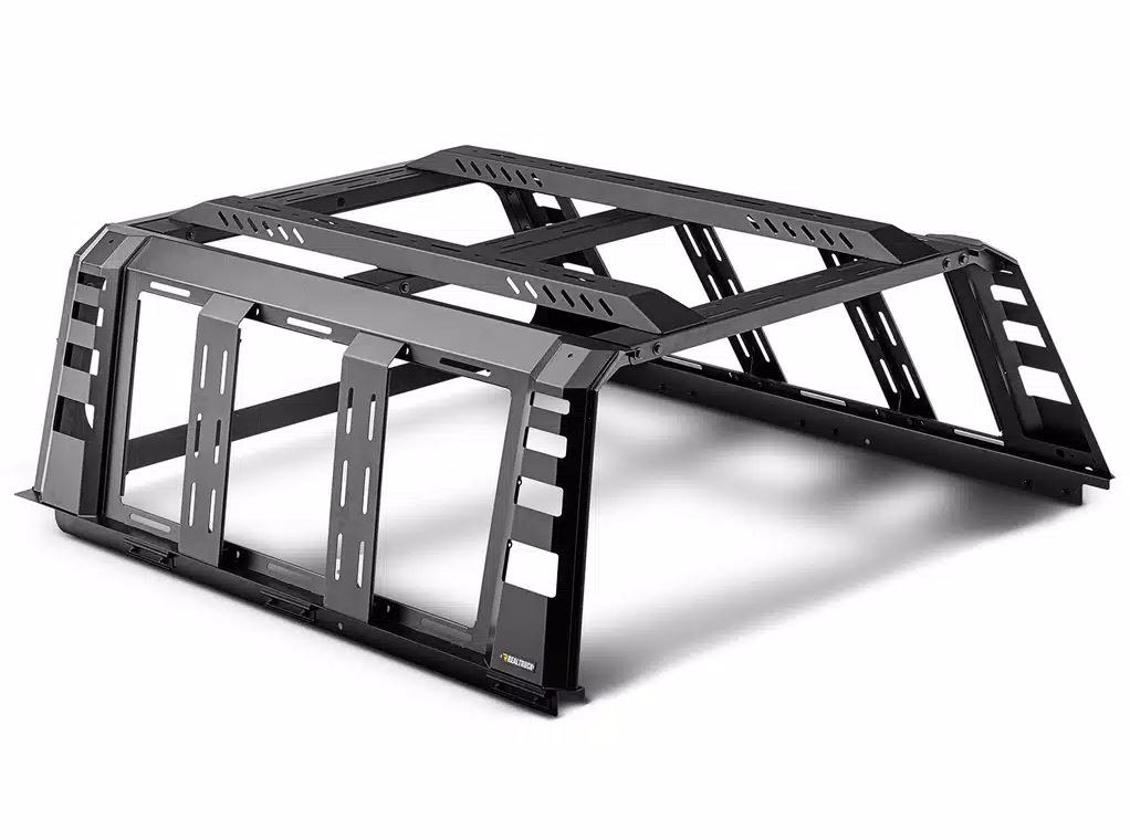 UnderCover Bed Cargo Rack, Ascend, 1000 Pound Static/ 500 Pound Dynamic Weight Capacity, Stake Pocket Mount, Powder Coated, Black – RT298503