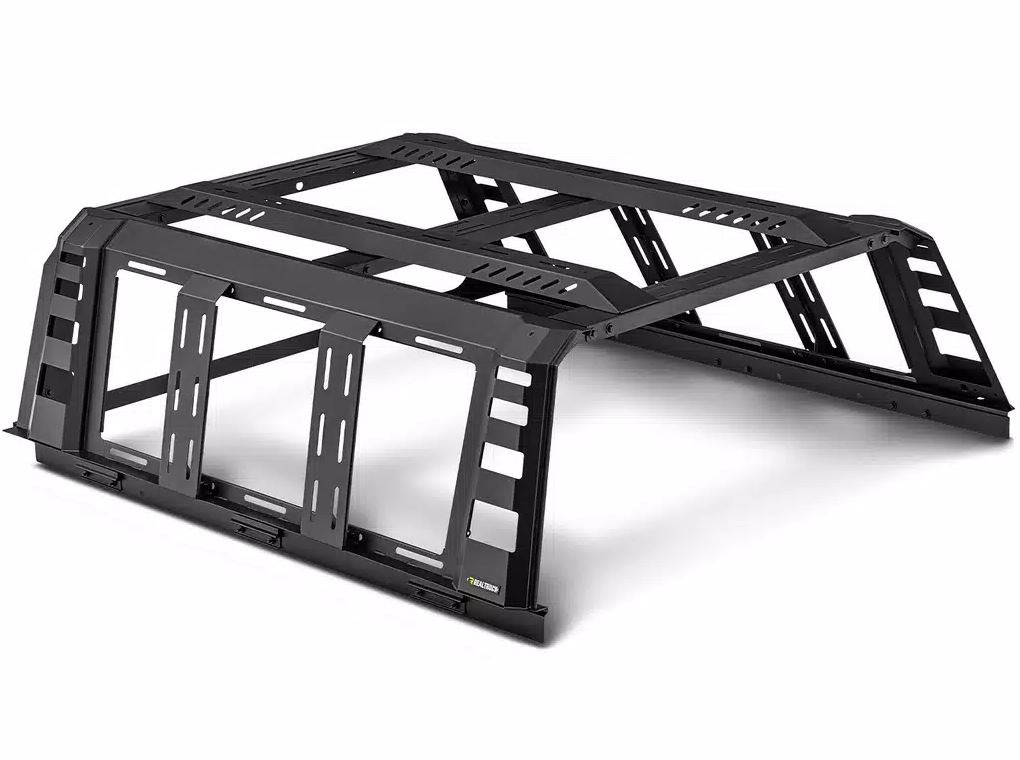 UnderCover Bed Cargo Rack, Ascend, 1000 Pound Static/ 500 Pound Dynamic Weight Capacity, Stake Pocket Mount, Powder Coated, Black – RT298504