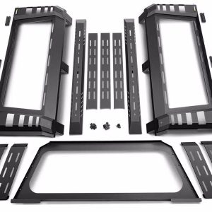 UnderCover Bed Cargo Rack, Ascend, 1000 Pound Static/ 500 Pound Dynamic Weight Capacity, Stake Pocket Mount, Powder Coated, Black – RT298505