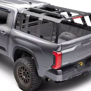 UnderCover Bed Cargo Rack, Ascend, 1000 Pound Static/ 500 Pound Dynamic Weight Capacity, Stake Pocket Mount, Powder Coated, Black – RT298506