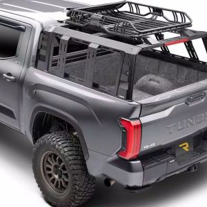 UnderCover Bed Cargo Rack, Ascend, 1000 Pound Static/ 500 Pound Dynamic Weight Capacity, Stake Pocket Mount, Powder Coated, Black – RT298506