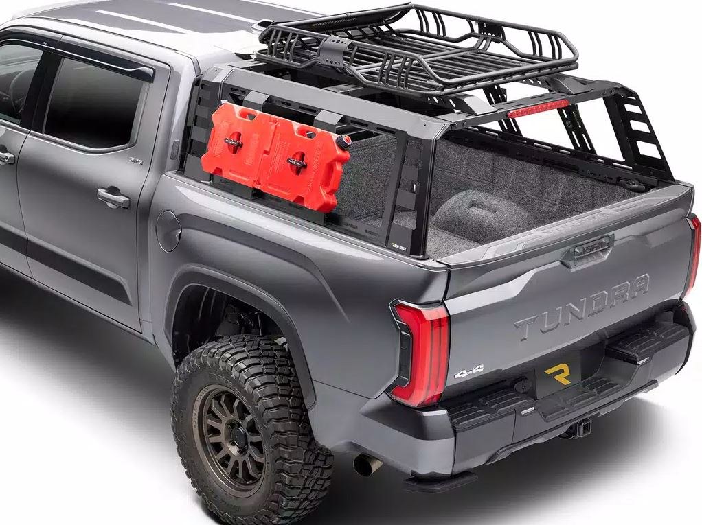 UnderCover Bed Cargo Rack, Ascend, 1000 Pound Static/ 500 Pound Dynamic Weight Capacity, Stake Pocket Mount, Powder Coated, Black – RT298506