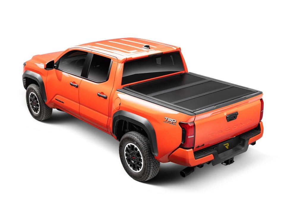 UnderCover Tonneau Cover, Select ™, Hard Folding, Low Profile, 2 Folds/ 3 Panels, Not Hinged IN Front, Matte Black Powder Coated, Aluminum – SL44020