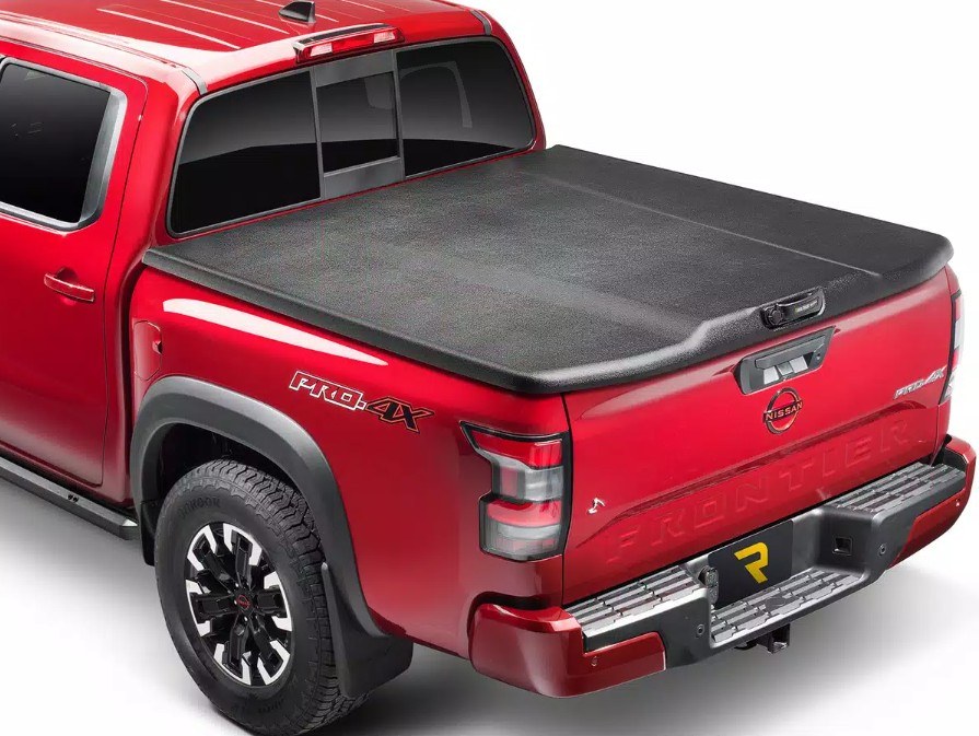 UnderCover Tonneau Cover, Elite, Hard Tilt-Up, Standard Profile, Front Hinge Allows Entire Tonneau to Flip Up, Matte Black, Textured Finish – UC3128