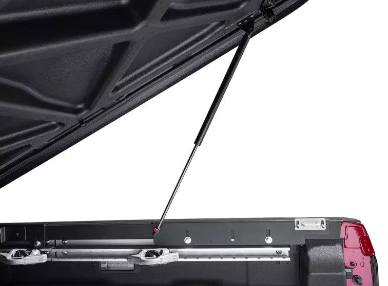 UnderCover Tonneau Cover, Elite, Hard Tilt-Up, Standard Profile, Front Hinge Allows Entire Tonneau to Flip Up, Matte Black, Textured Finish – UC3128