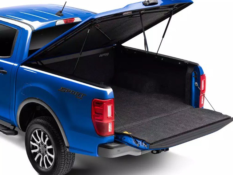 UnderCover Tonneau Cover, Elite Lx, Hard Tilt-Up, Standard Profile, Front Hinge Allows Entire Tonneau to Flip Up – UC3128L-PCG