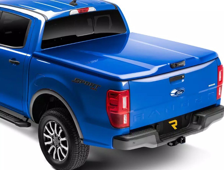 UnderCover Tonneau Cover, Elite Lx, Hard Tilt-Up, Standard Profile, Front Hinge Allows Entire Tonneau to Flip Up, Gray, ABS Composite – UC3128S