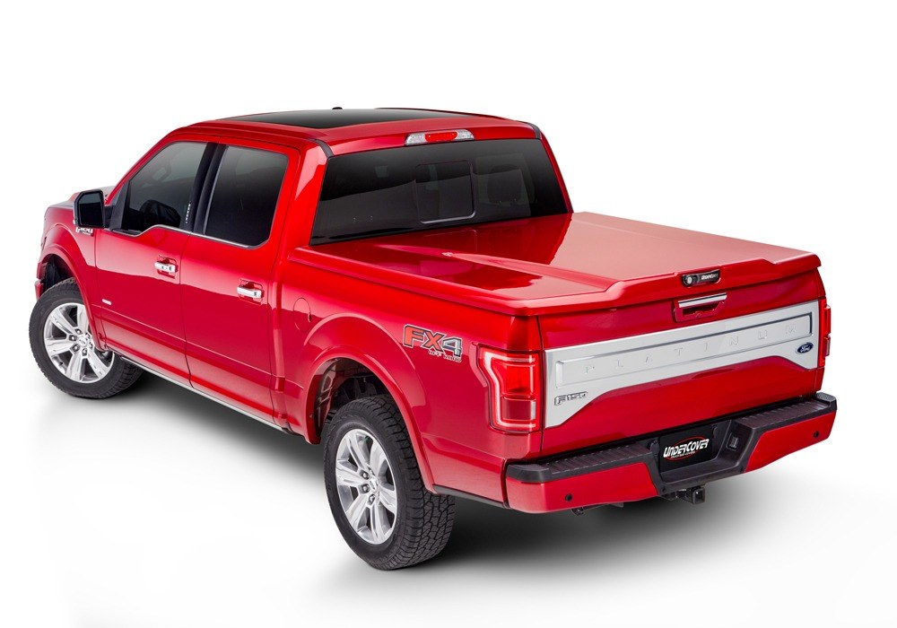 UnderCover Tonneau Cover, Elite Lx, Hard Tilt-Up, Super White – Vehicle Color Code 040, ABS Composite Material, Lockable – UC4168L-040