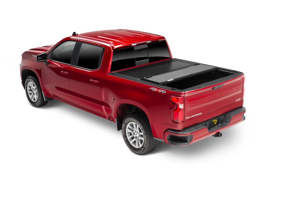 UnderCover Tonneau Cover, Ultra Flex, Hard Folding, Low Profile, 2 Folds/ 3 Panels, Front Hinge Allows Entire Tonneau to Flip Up When Folded – UX52016