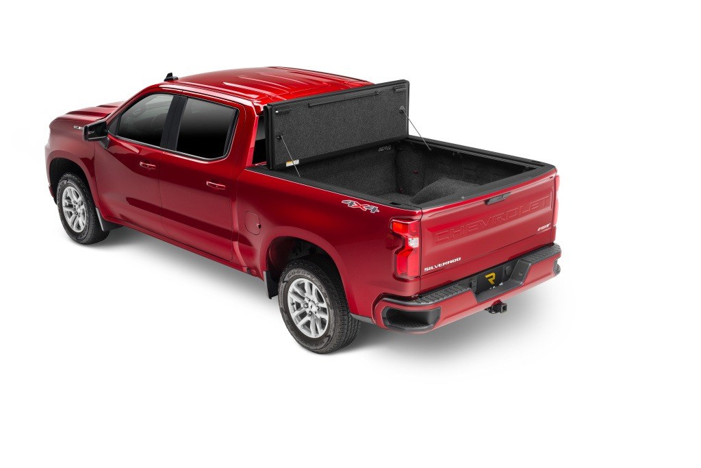 UnderCover Tonneau Cover, Ultra Flex, Hard Folding, Low Profile, 2 Folds/ 3 Panels, Front Hinge Allows Entire Tonneau to Flip Up When Folded – UX52021