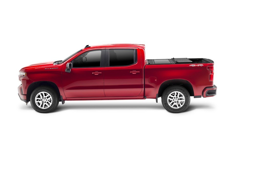 UnderCover Tonneau Cover, Ultra Flex, Hard Folding, Low Profile, 2 Folds/ 3 Panels, Front Hinge Allows Entire Tonneau to Flip Up When Folded – UX52021