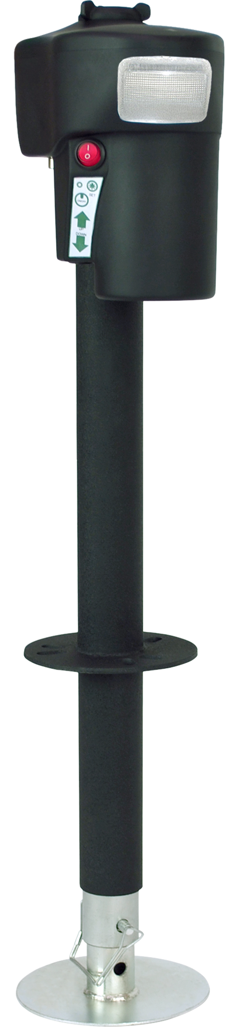 Ultra Fab Trailer Tongue Jack, Phoenix, Electrical Operated Jack, 4000 Pound Capacity, Fits 2-1/4 Inch Coupler Holes, 23-1/2 Inch Travel – 38-944040