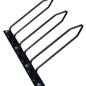Ultra Fab Bike Rack, Cargo Carrier Mount, Holds 3 Bikes, Without Lock, Non Foldable, Black, Steel, With Tie-Down Straps – 48-979030