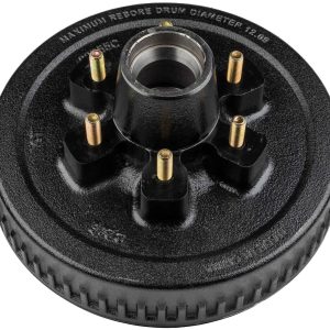 Ultra Fab Trailer Brake Hub Assembly, Hub and Drum, Fits 6000 Pound Axles, 6 X 5-1/2 Inch Bolt Pattern, 12 Inch, 1/2 X 20 Threaded Bolts – 48-979501