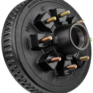 Ultra Fab Trailer Brake Hub Assembly, Hub and Drum, Fits 7000 Pound Axles, 8 X 6-1/2 Inch Bolt Pattern, 12 Inch, 1/2 X 20 Threaded Bolts – 48-979502