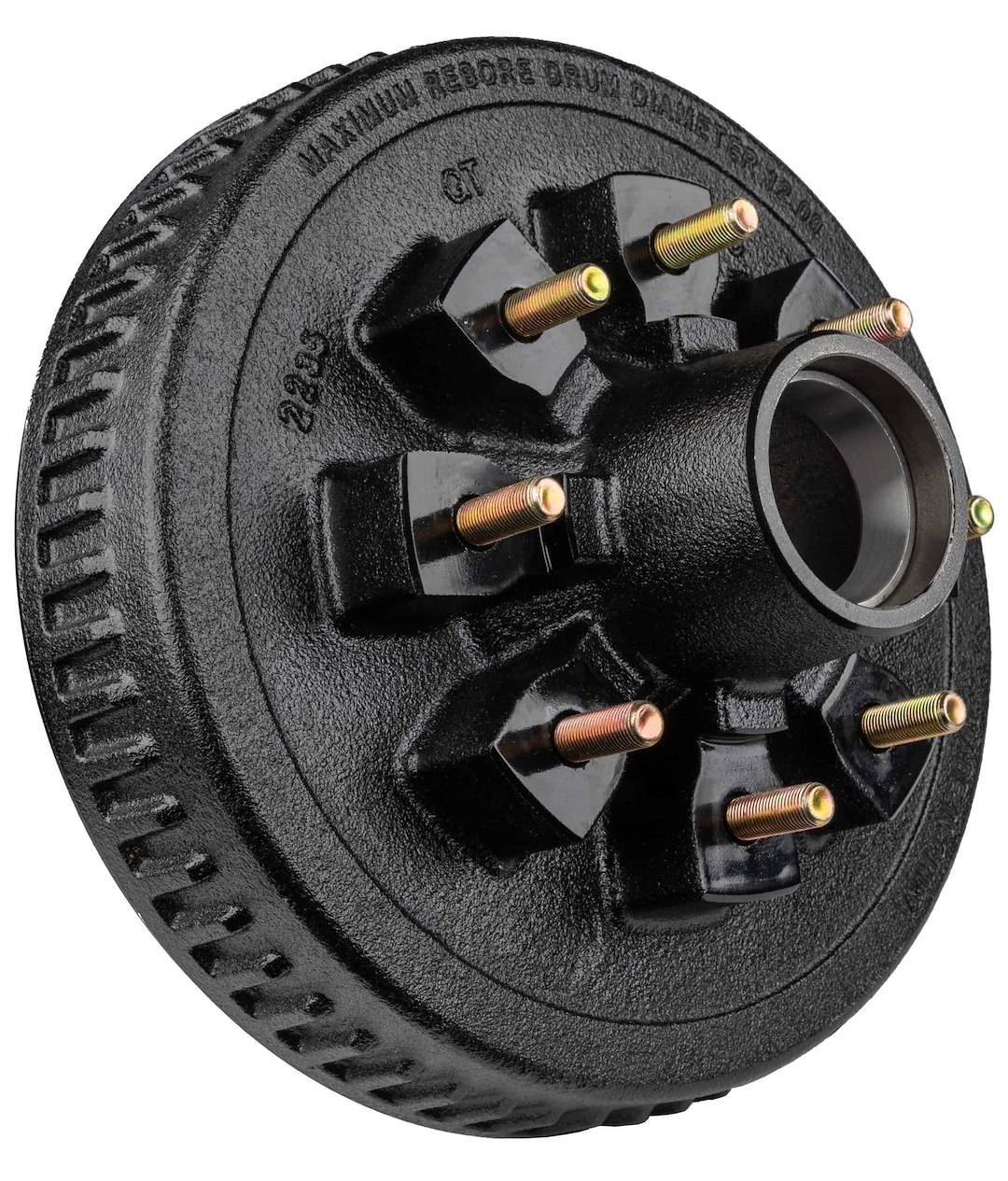 Ultra Fab Trailer Brake Hub Assembly, Hub and Drum, Fits 7000 Pound Axles, 8 X 6-1/2 Inch Bolt Pattern, 12 Inch, 1/2 X 20 Threaded Bolts – 48-979502