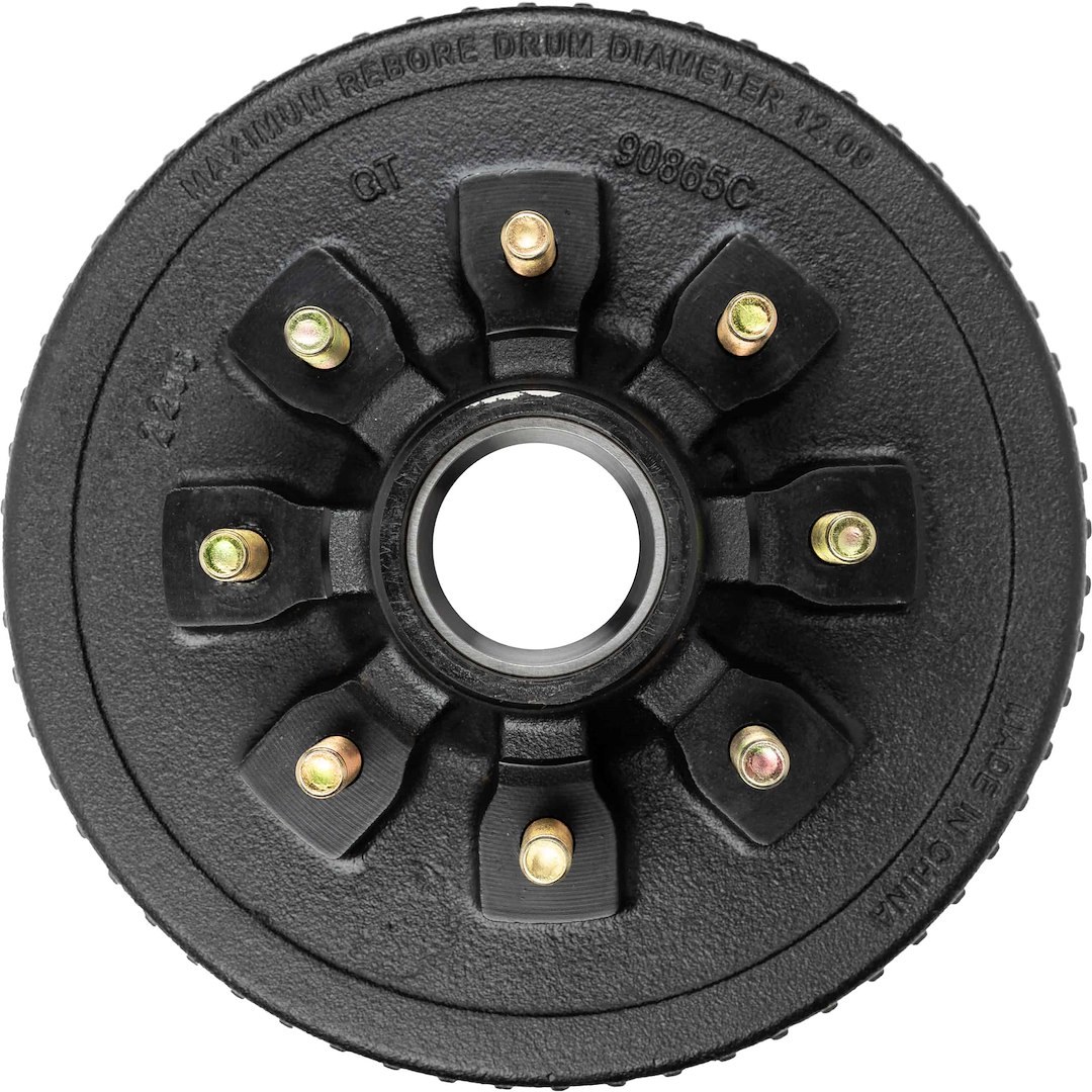 Ultra Fab Trailer Brake Hub Assembly, Hub and Drum, Fits 7000 Pound Axles, 8 X 6-1/2 Inch Bolt Pattern, 12 Inch, 9/16 X 18 Threaded Bolts – 48-979503