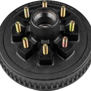 Ultra Fab Trailer Brake Hub Assembly, Hub and Drum, Fits 7000 Pound Axles, 8 X 6-1/2 Inch Bolt Pattern, 12 Inch, 9/16 X 18 Threaded Bolts – 48-979503