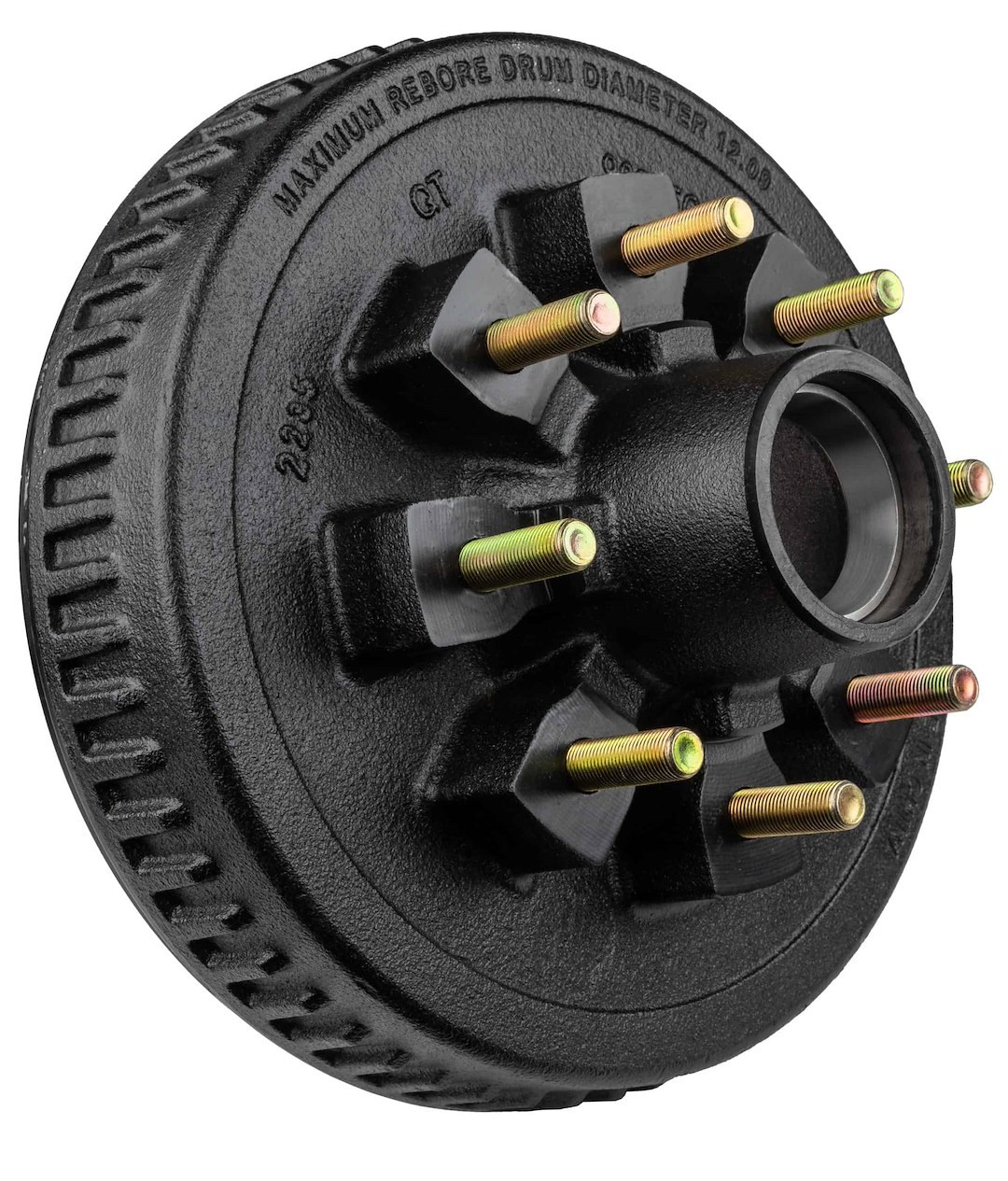 Ultra Fab Trailer Brake Hub Assembly, Hub and Drum, Fits 7000 Pound Axles, 8 X 6-1/2 Inch Bolt Pattern, 12 Inch, 9/16 X 18 Threaded Bolts – 48-979503