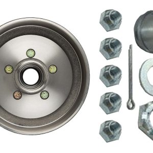 Ultra Fab Trailer Brake Hub Assembly, Hub and Drum, Fits 3500 Pound Axles, 5 X 4-1/2 Inch Bolt Pattern, 10 Inch, 1/2 X 20 Threaded Bolts – 48-979550