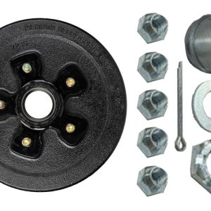 Ultra Fab Trailer Brake Hub Assembly, Hub and Drum, Fits 3500 Pound Axles, 5 X 4-1/2 Inch Bolt Pattern, 10 Inch, 1/2 X 20 Threaded Bolts – 48-979550