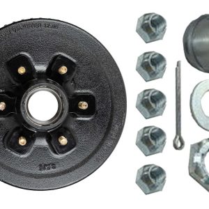 Ultra Fab Trailer Brake Hub Assembly, Hub and Drum, Fits 6000 Pound Axles, 6 X 5-1/2 Inch Bolt Pattern, 12 Inch, 1/2 X 20 Threaded Bolts – 48-979551