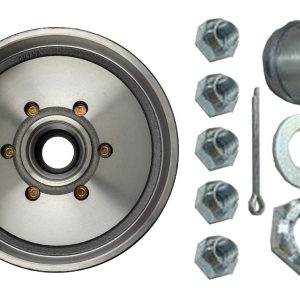 Ultra Fab Trailer Brake Hub Assembly, Hub and Drum, Fits 6000 Pound Axles, 6 X 5-1/2 Inch Bolt Pattern, 12 Inch, 1/2 X 20 Threaded Bolts – 48-979551