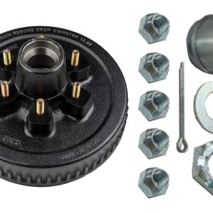 Ultra Fab Trailer Brake Hub Assembly, Hub and Drum, Fits 7000 Pound Axles, 8 X 6-1/2 Inch Bolt Pattern, 12 Inch, 1/2 X 20 Threaded Bolts – 48-979552