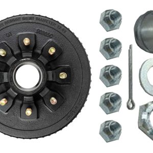 Ultra Fab Trailer Brake Hub Assembly, Hub and Drum, Fits 7000 Pound Axles, 8 X 6-1/2 Inch Bolt Pattern, 12 Inch, 9/16 X 18 Threaded Bolts – 48-979553