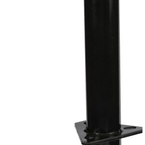 Ultra Fab Trailer Tongue Jack, Manual A-Frame Round Topwind Jack, 2 Inch Tube, 1000 Pound Lift Capacity, Powder Coated, Black, Steel – 49-954032