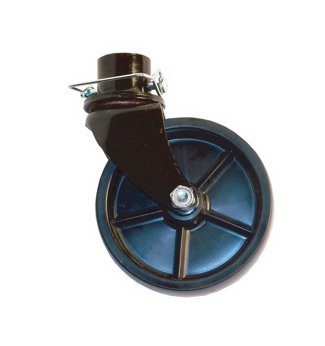 Ultra Fab Trailer Tongue Jack Caster, Fits 2-1/4 Inch Outer Diameter Trailer Jack with 2 Inch Inner Tube Diameter, 6 Inch Diameter – 49-954036