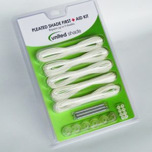 United Shade Window Shade Restringing Kit, Pleated Shade First Aid Kit – 650004