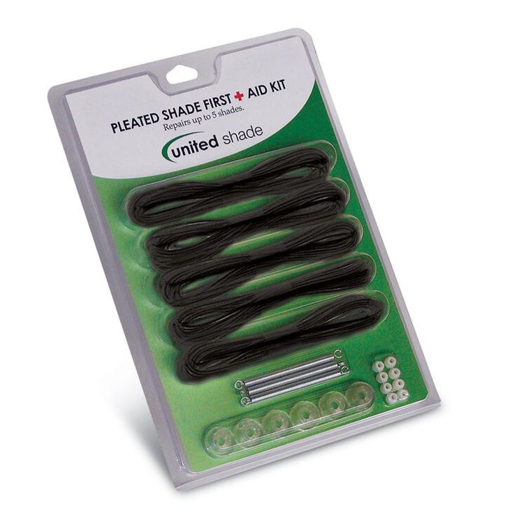United Shade Window Shade Restringing Kit, Pleated Shade First Aid Kit – 650010