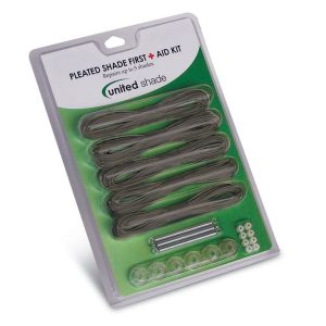 United Shade Window Shade Restringing Kit, Pleated Shade First Aid Kit – 650020