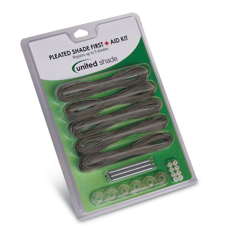 United Shade Window Shade Restringing Kit, Pleated Shade First Aid Kit – 650020