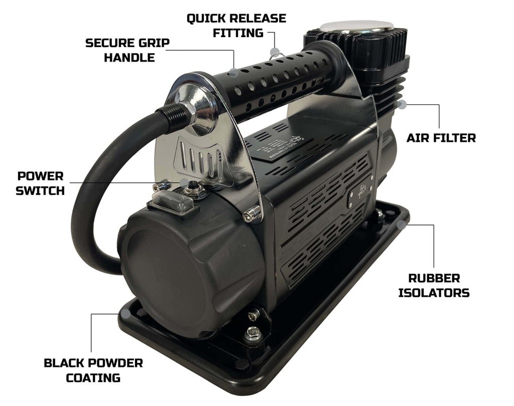 Up Down Air Air Compressor, 5.6 Cubic Feet Per Minute (cfm) at 150 PSI, 13.8 Volt, Single Motor – 12099917
