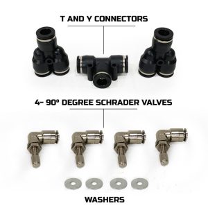 Up Down Air Tire Pressure Control System, Air It Up ®, Use to Set Air Pressure Up to 4 Tires Simultaneously, Front Engine Compartment Mount – 220-0118
