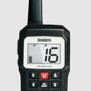 Uniden Ameri VHF Radio, Atlantis 155, Handheld, United States/ Canadian/ International Channels, 1/3 Watt – Atlantis 155