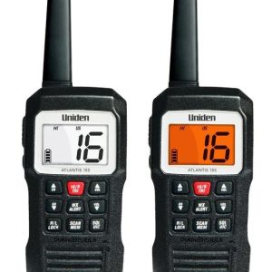 Uniden Ameri VHF Radio, Atlantis 155, Handheld, United States/ Canadian/ International Channels, 1/3 Watt – Atlantis 155