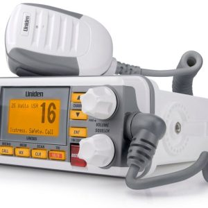 Uniden Ameri VHF Radio, Fixed Mount, United States/ Canadian/ International Channels, 1/20 Watt, 10 Noaa Weather Channels with Alert – UM385