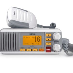 Uniden Ameri VHF Radio, Fixed Mount, United States/ Canadian/ International Channels, 1/20 Watt, 10 Noaa Weather Channels with Alert – UM385