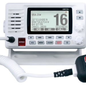 Uniden Ameri VHF Radio, Fixed Mount, United States/ Canadian/ International Channels, 1/25 Watt, 10 Noaa Weather Channels with Alert – UM725