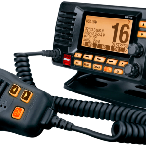 Uniden Ameri VHF Radio, UM725 Series, Fixed Mount, United States/ Canadian/ International Channels, 1/25 Watt – UM725 BK