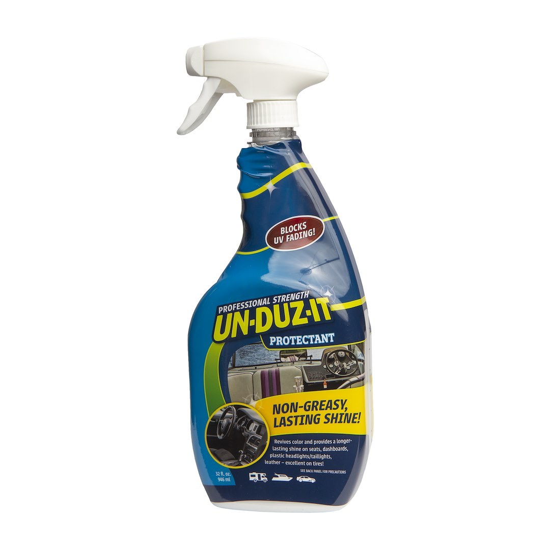 Unduzit Vinyl Protectant, 32 Ounce Spray Bottle, Single, Use on Seats/ Dashboards/ Plastic Headlights and Taillights – 124571