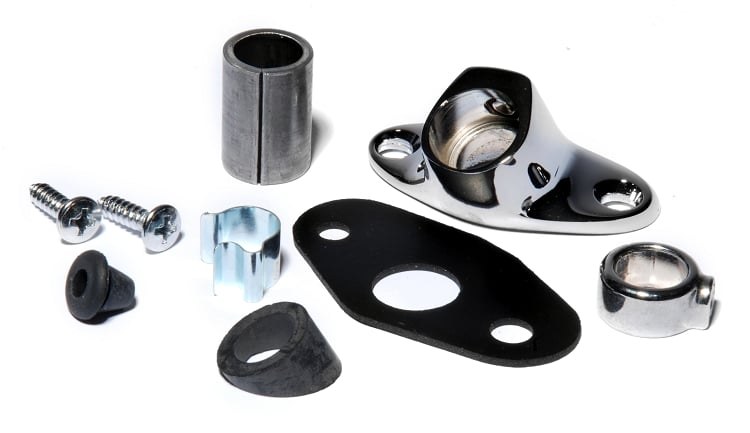 Unity Spotlight Mount, For Use with Unity Spotlights, Bolt on Mount, Chrome – 243