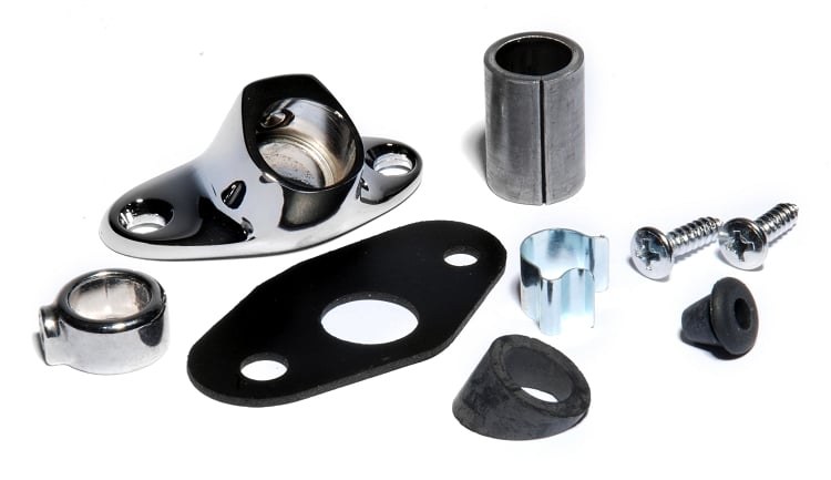 Unity Spotlight Mount, For Use with Unity Spotlights, Bolt on Mount, Chrome – 243RH