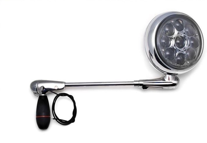 Unity Spotlight, Unity Led™, For 30 Watt LED, 6 Inch Chrome Round Housing, White Light, Post Mount – 335A