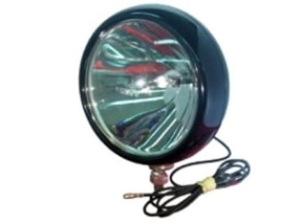 Unity Driving/ Fog Light, Railroad, H3 100 Watt Bulb, 6 Inch Round, Spotlight Beam, Plastic Black Housing – 8816-0005