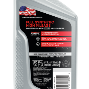 Valvoline Oil, Maxlife ®, SAE 10W30, Synthetic, 1 Quart Bottle, Case of 6 – VV180